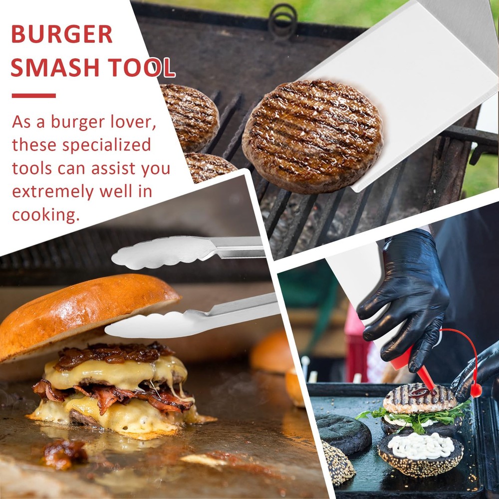 25Pcs Griddle Accessories Kit, Leonyo Flat Top Grill for Silver