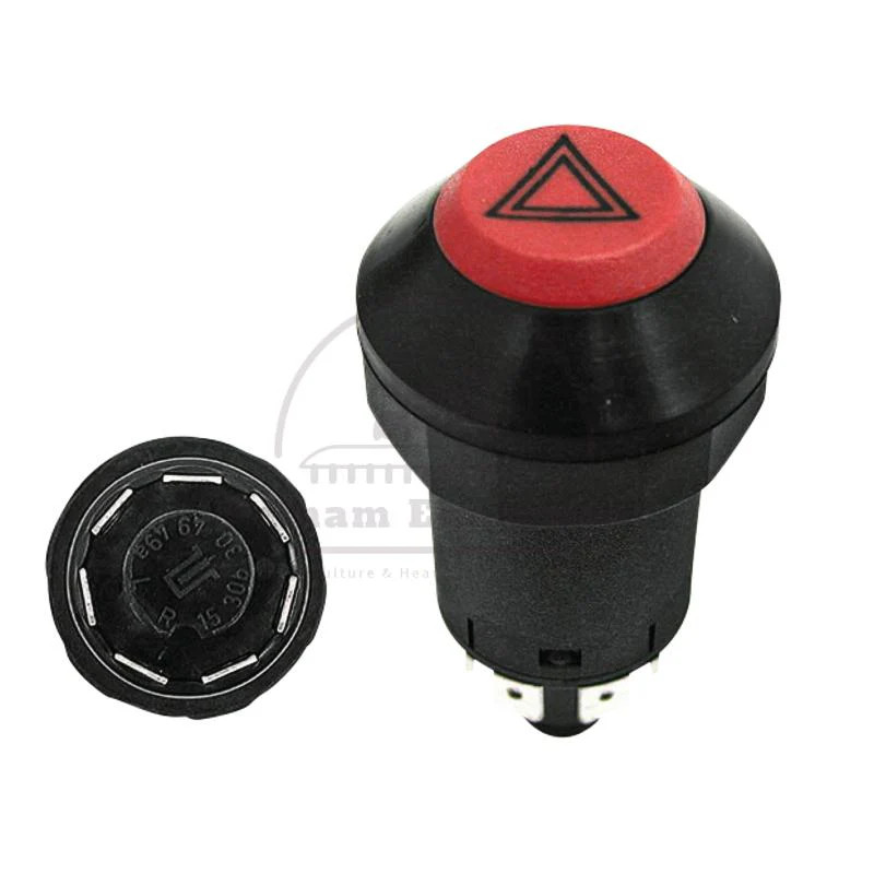 Hazard Warning Light Switch 11100080XX 12/24V Red Button Lock