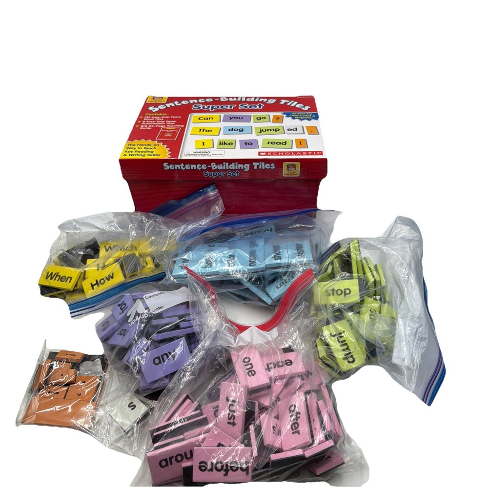 Sentence Building Tiles Super Set Scholastic Magnetic