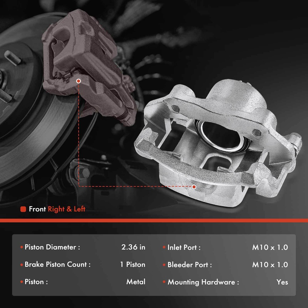2Pcs Disc Brake Caliper with Bracket Front Side for Nissan Pickup Multi D21 720