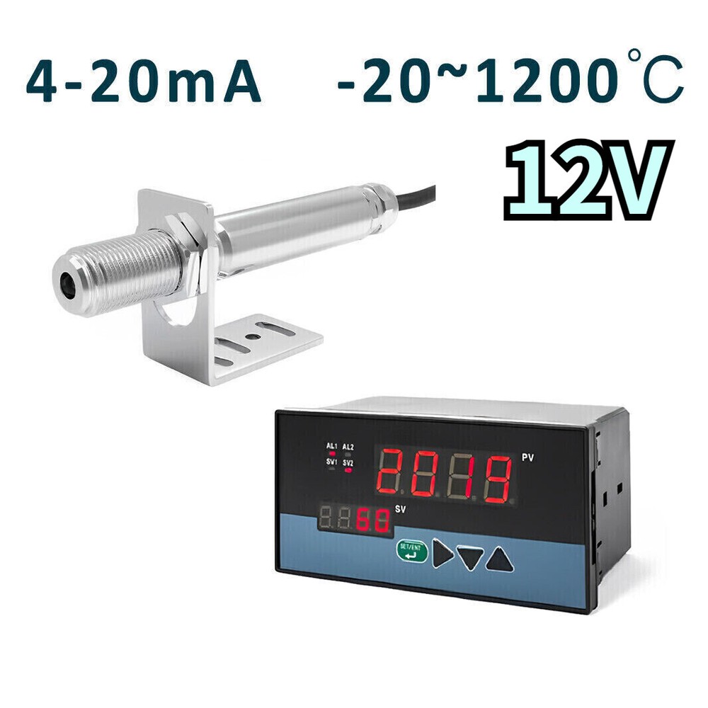 12V Industrial Controller Infrared Thermometer Sensor Temperature Non-contact