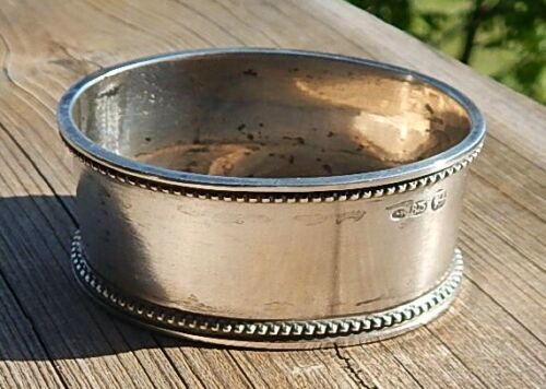 Antique Oval 875 Silver Napkin Ring "Erich" name engraving