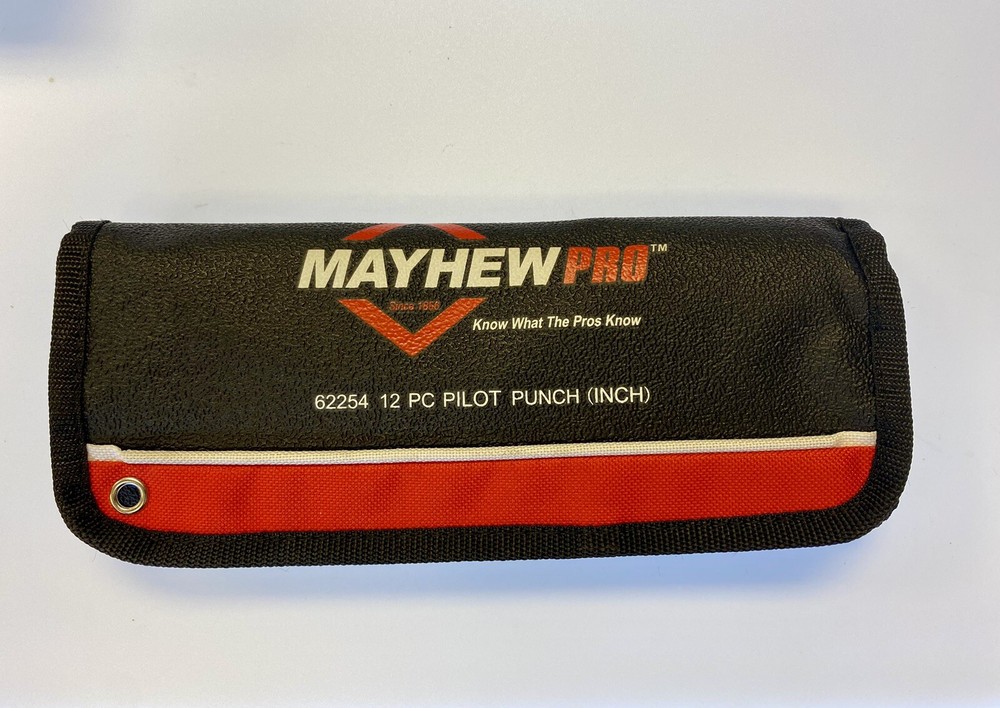 MAYHEW Pro Pilot Punch Kit 12 Piece - NO TOOLS - Pouch Only
