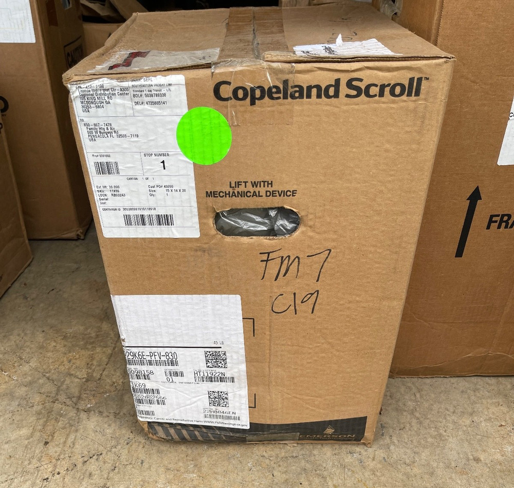 Copeland Scroll ZP29K6E-PFV-830 Compressor