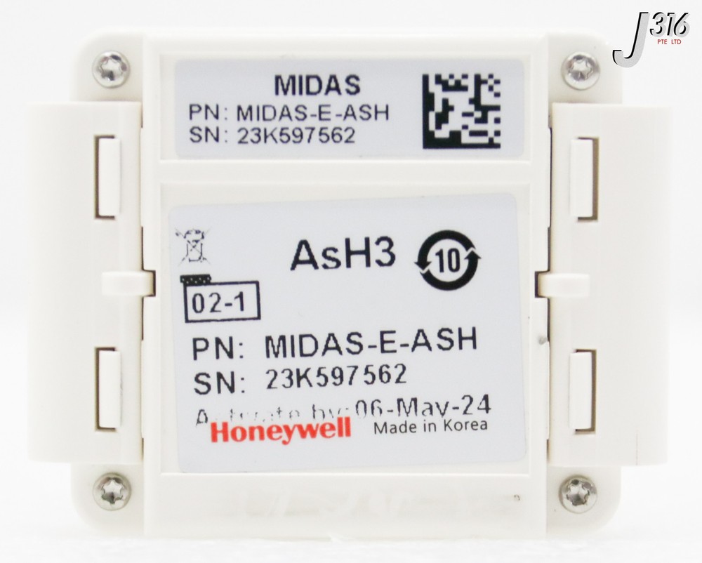 39875 HONEYWELL SENSOR CARTRIDGE, GAS DETECTOR MIDAS-E-ASH