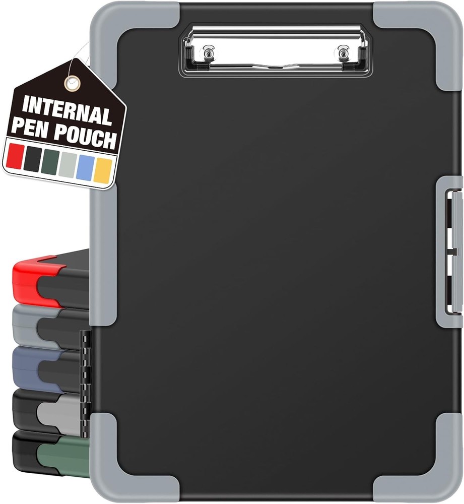 Clipboard with Storage, Internal Pen Pouch Included, Letter/ A4