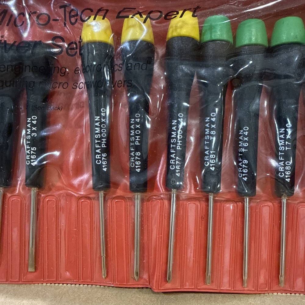 SEARS Craftsman Professional 11pc Micro-Tech Precision Screwdriver Set 41670