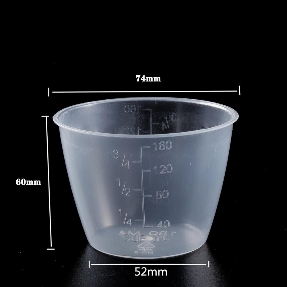 5Pcs Plastic Transparent Rice Measuring Cup, Rice Cooke Laundry Measuring Cup...
