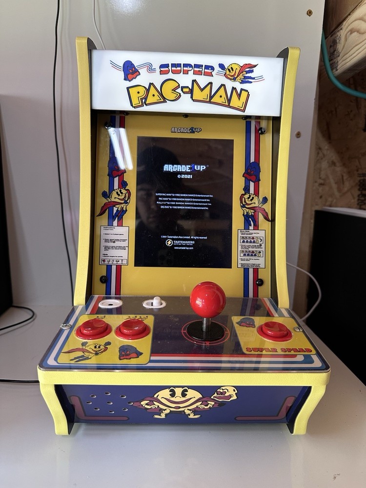Arcade 1Up Pac-Man Super Pacman 1982 Bandai