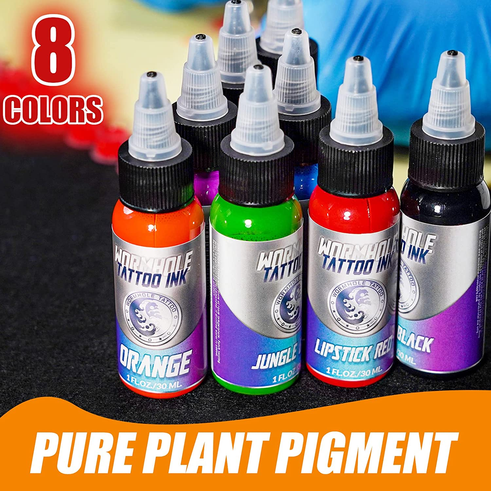 Tattoo Machine Pen PROFESSIONAL Power Supply Cartridge Needles Ink Complete Kit