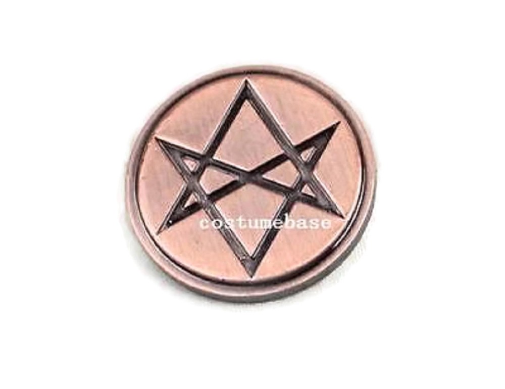 Aquarian Star Tie Pin Supernatural Unicursal Hexagram props