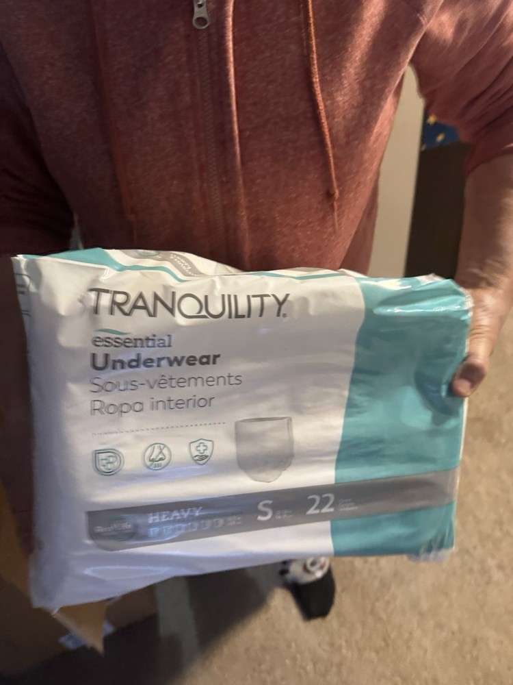 Prevail PER-FIT Medium 20ct & Tranquility Essential Small 22ct Underwear