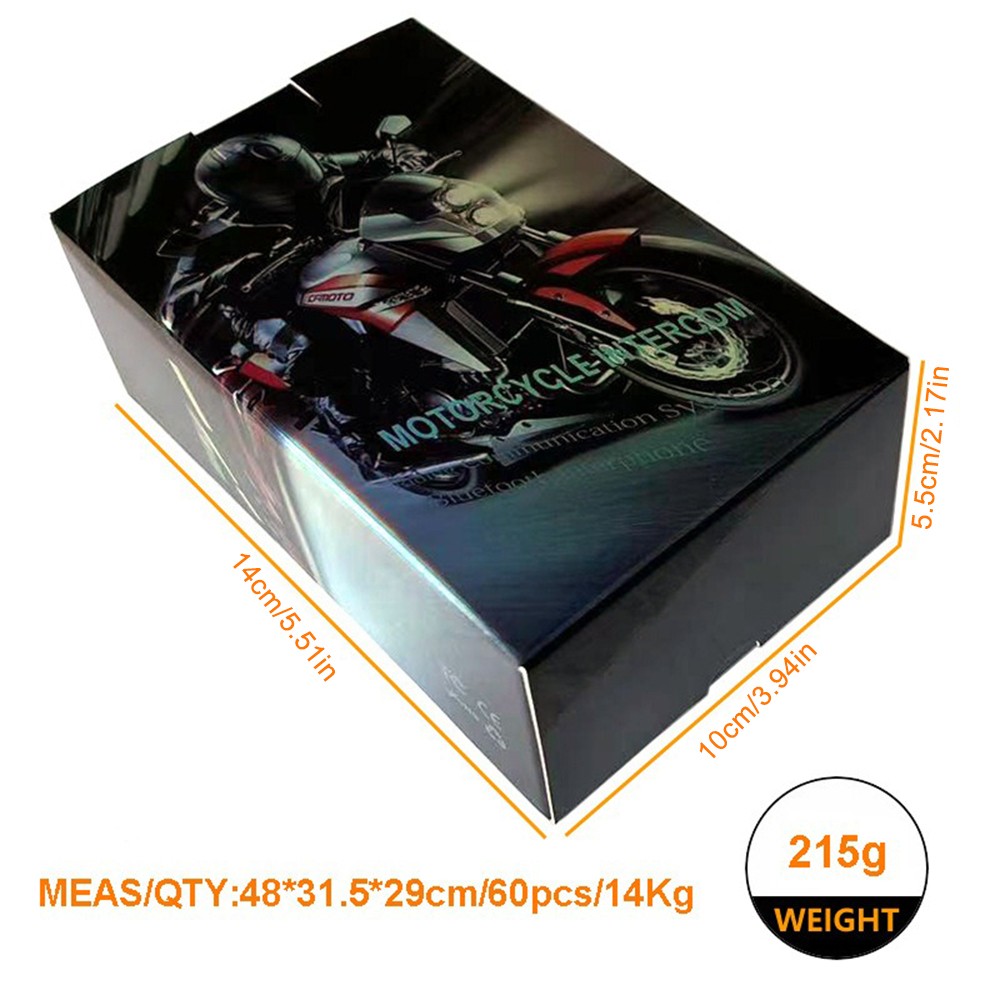 Intercom For Motorcycle Helmets V6 Plus With Bluetooth