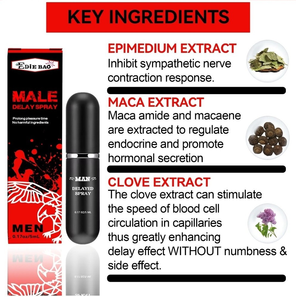Delay Spray Men Extended Pleasure .17oz