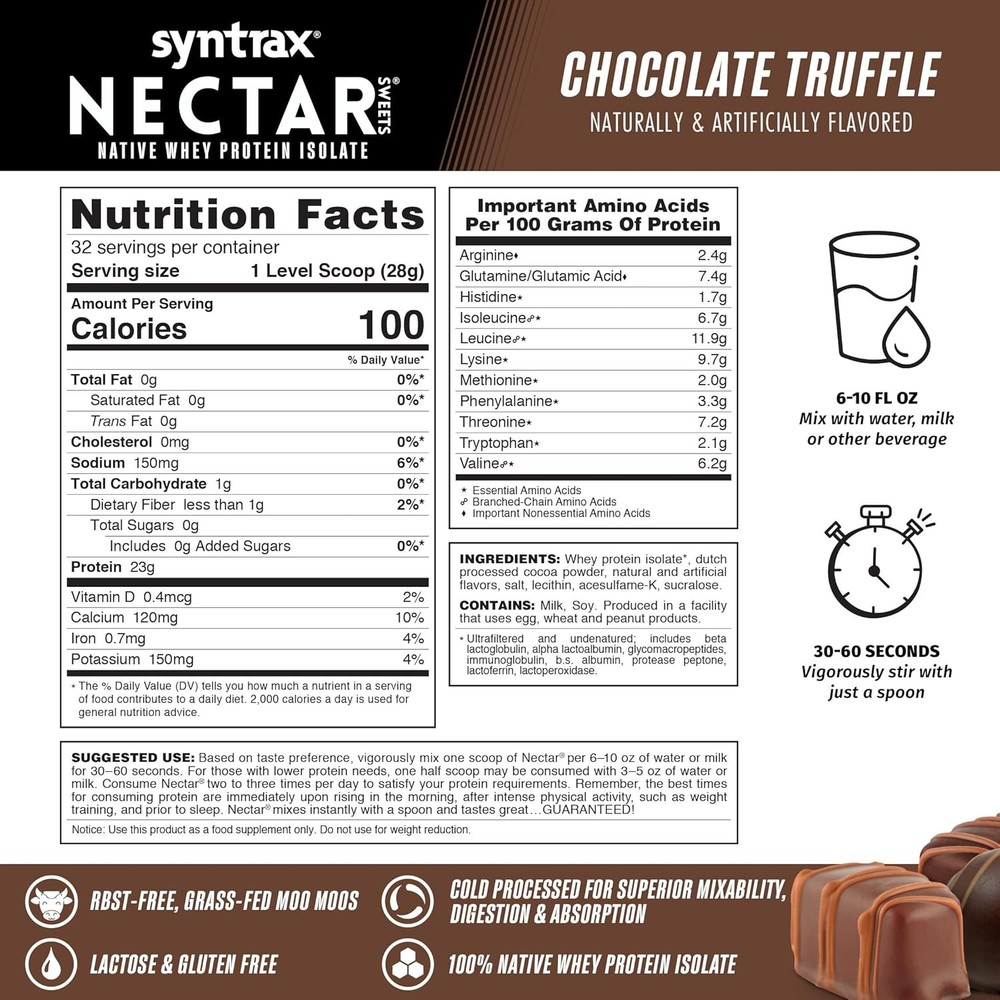 Syntrax Nectar Sweets 2lb Protein Powder - Chocolate Truffle