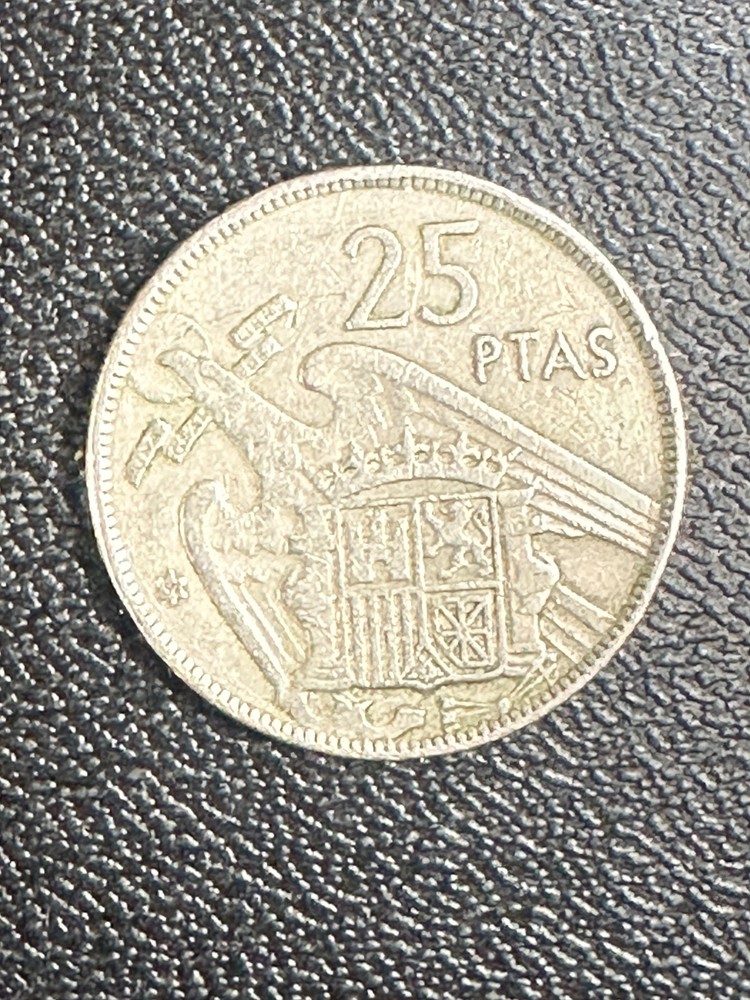1957 25 PTAS SPAIN COIN