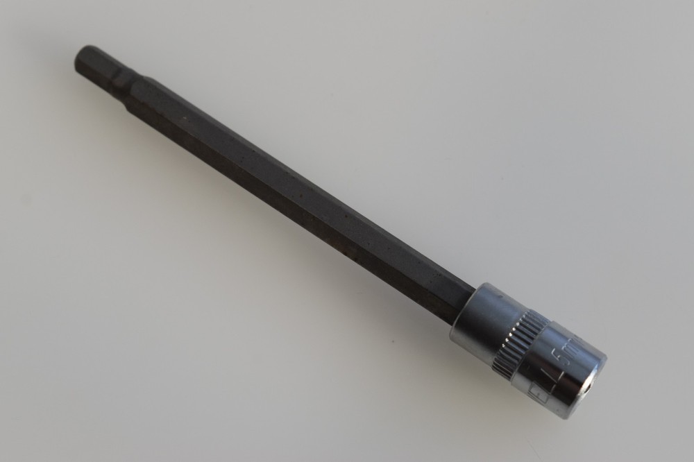 Cornwell Tools CBSM50XL 5mm Metric Long Hex Bit Socket Driver 1/4" Drive Chrome