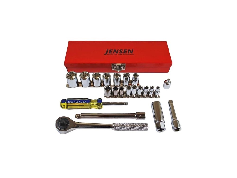 Techni-Pro 997-038 - 23-Piece Socket Set, 1/4' and 3/8' Drive