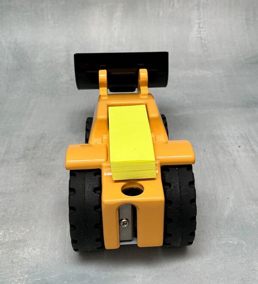 Troika DIGGER Yellow Tractor Desk Set NIB Missing Pencil