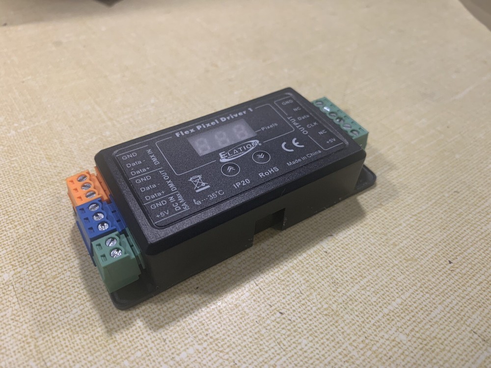 Elation Professional FLEX PIXEL DRIVER 1 DMX driver for 5VDC LED pixel tape
