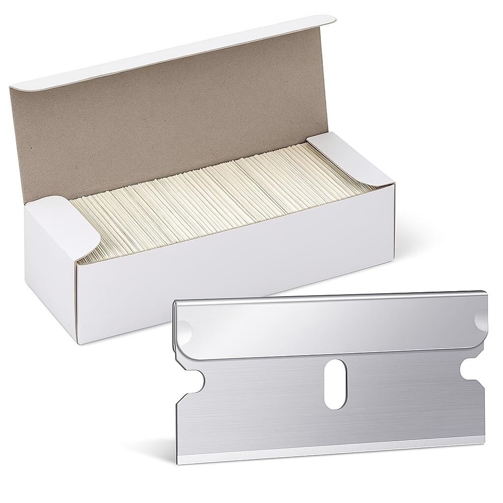 100 Pack Replacement Single Edge Blades Utility Knife Cutter Razor Scrapper