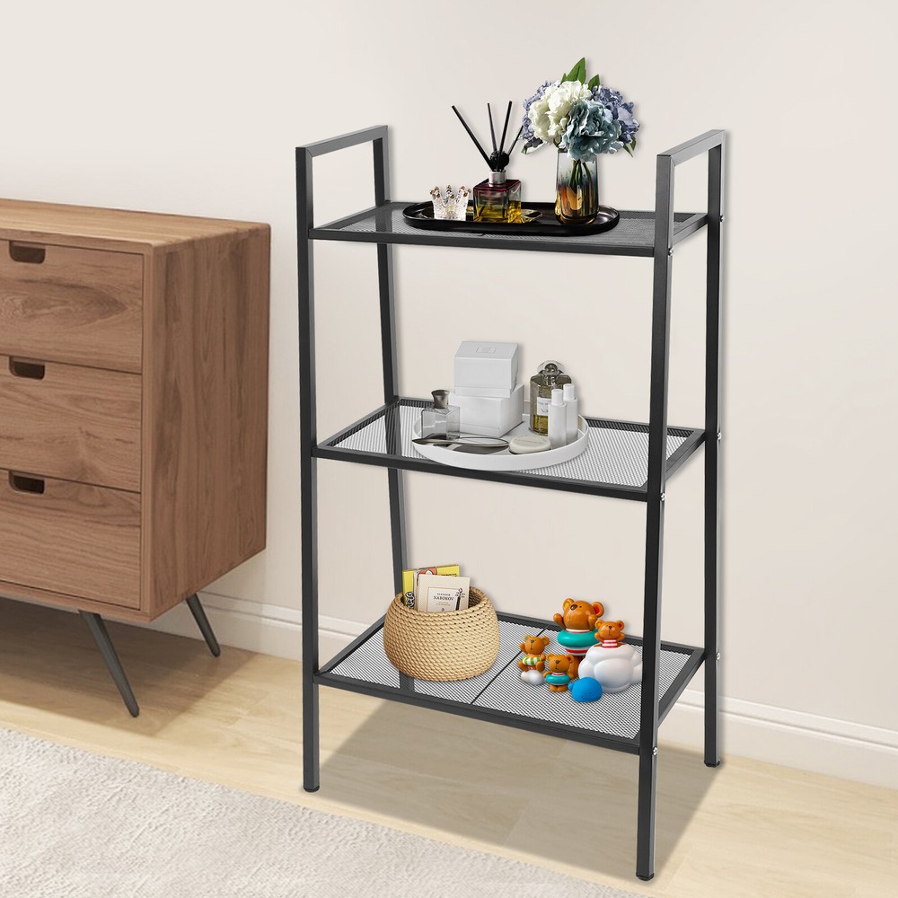 3-tier Storage Rack, Kitchen Storage Rack, Multi-tier Bookshelf, Stepped Shape