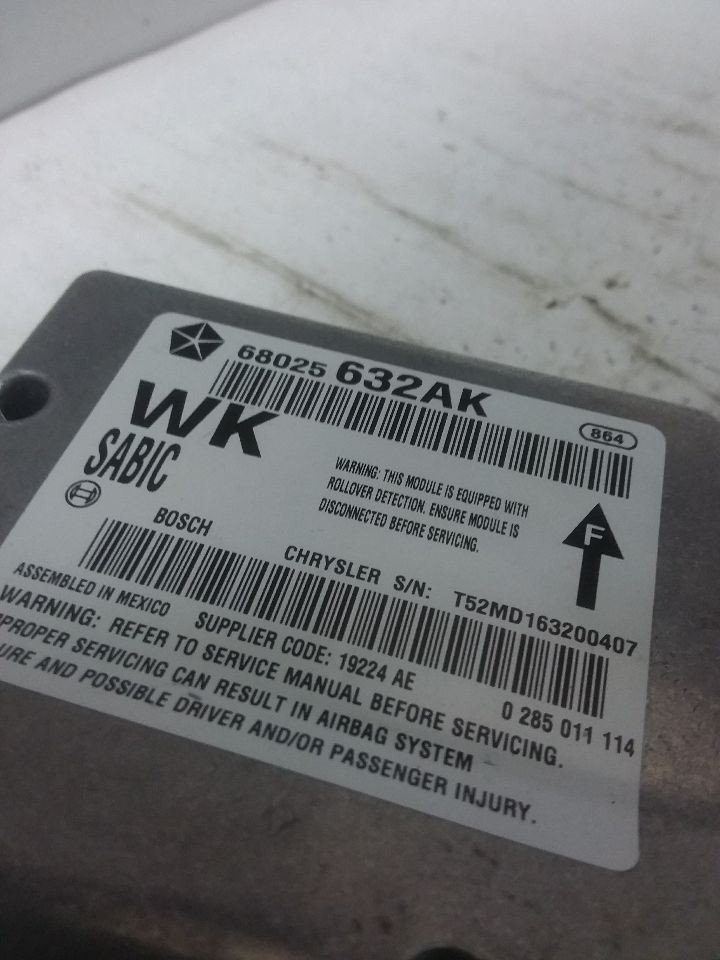 SRS Control Module Fits 13 GRAND CHEROKEE 68025632AK