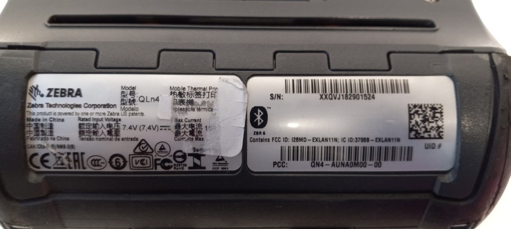 ZEBRA QLn420 MOBILE LABEL THERMAL PRINTER W/BATTERY *QTY