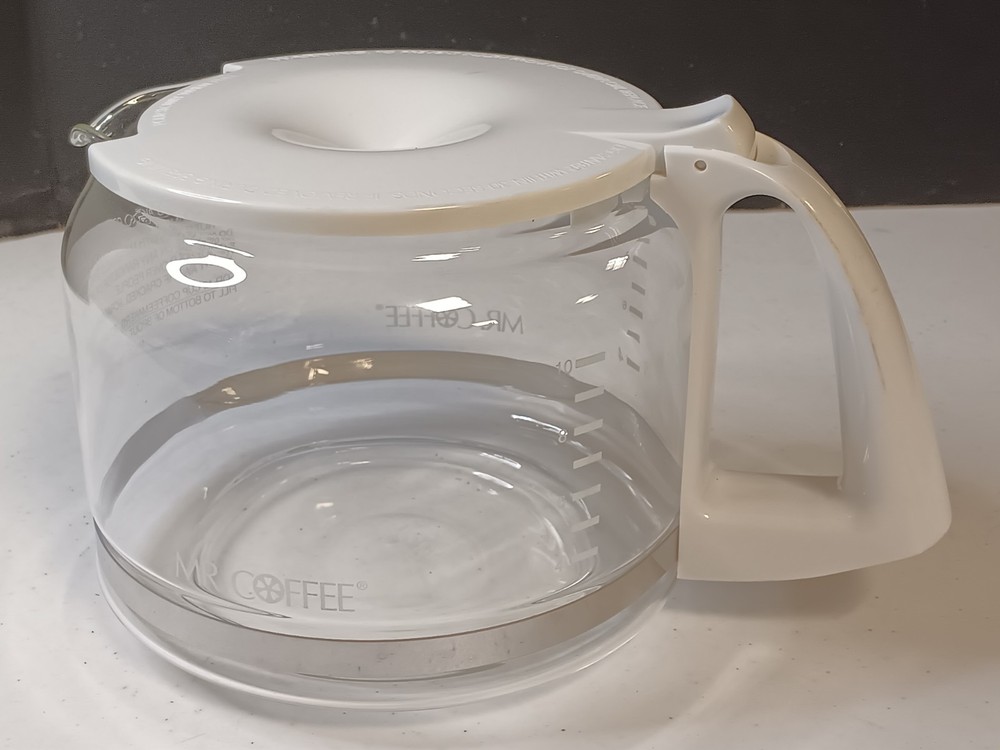 Mr Coffee 10 Cups Glass Carafe Pot White