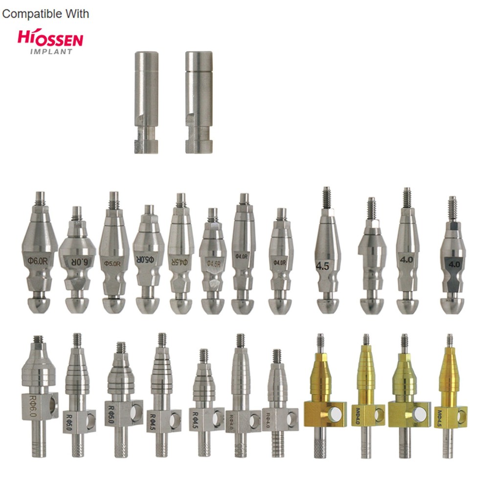 US Hiossen Mini/Regular Lab Analog Open Closed Tray Impression Coping Transfer