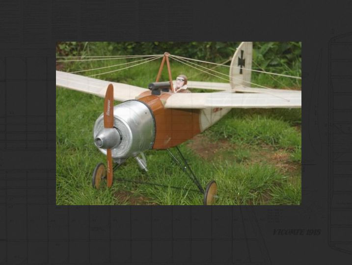 WWI Vicomte 1915 Scale RC AIrplane Printed Plans
