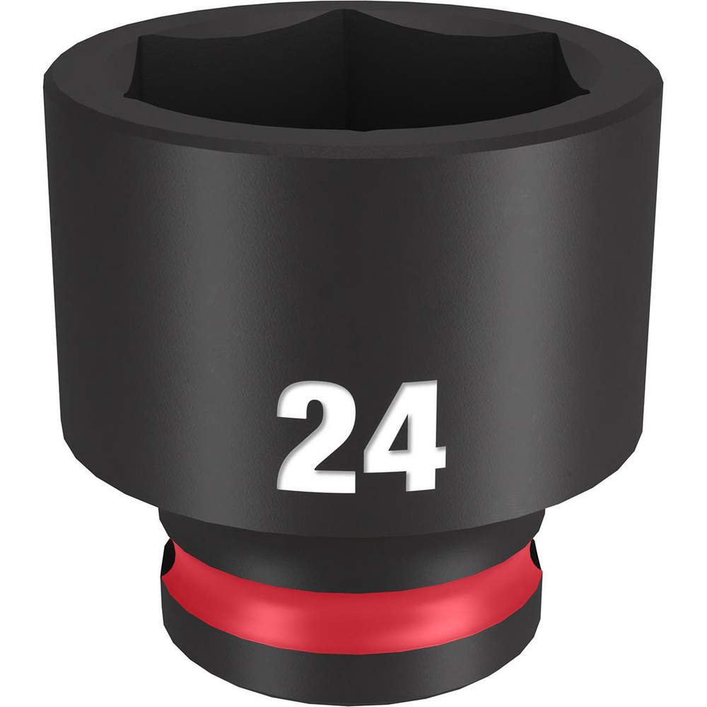 Milwaukee Tool SHOCKWAVE Impact Duty 3/8"Drive 24MM Standard 6 Point Socket