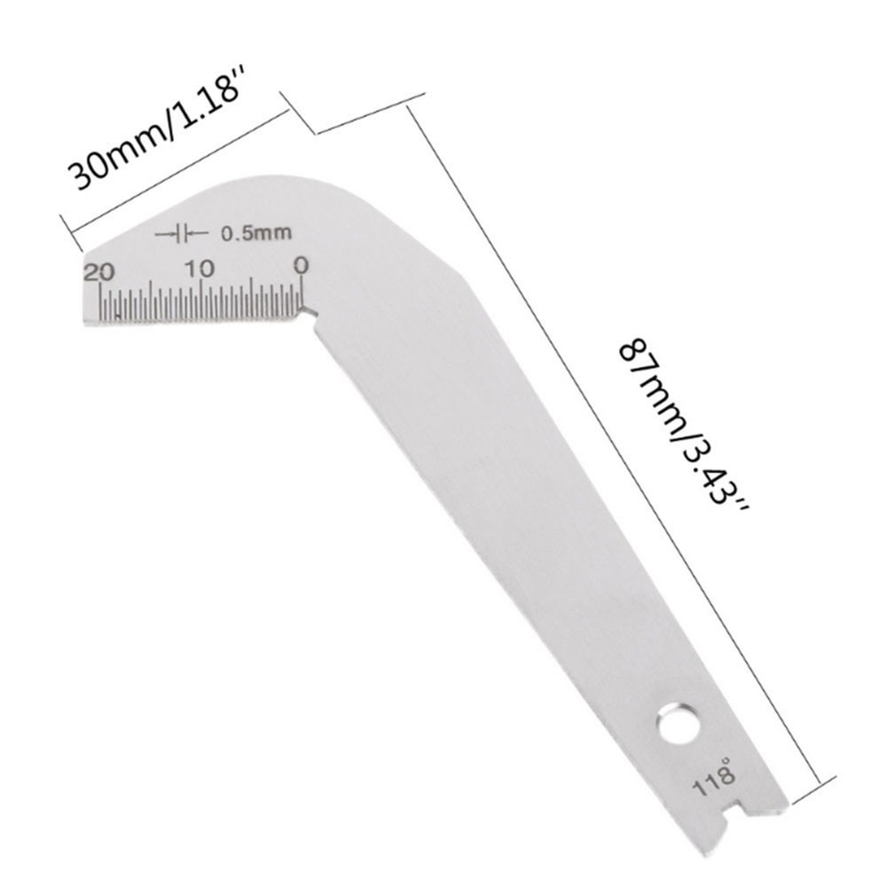 Rust Resistant Measuring Tools Stainless Steel Protractor Set (2 Piece)