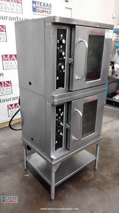 Blodgett CTBR-1 Double Stack Half Size Electric Convection Oven On Stand
