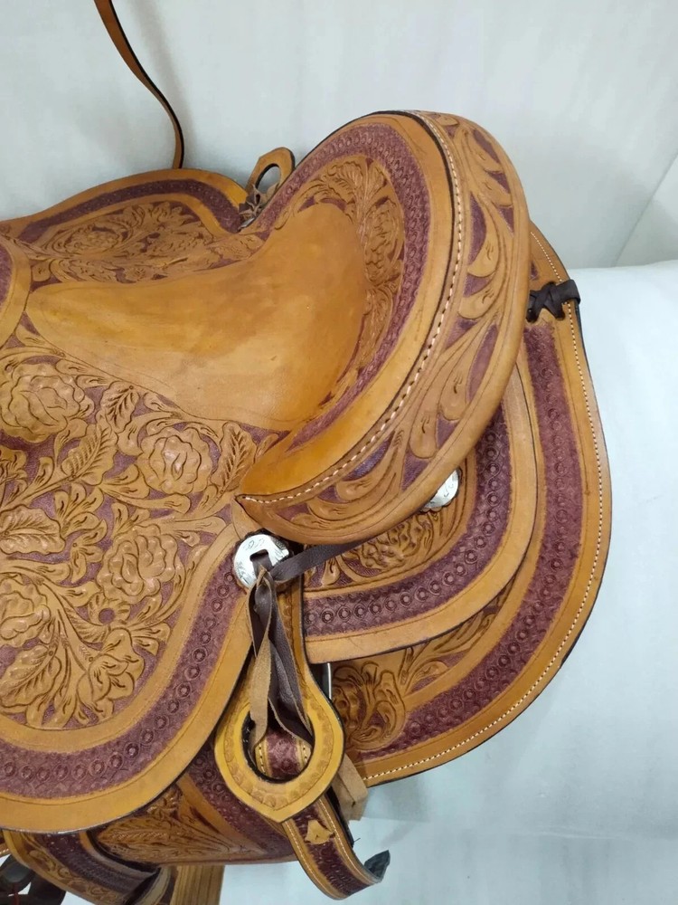 Wade Horse Saddle Tree Fork Western Premium Leather Roping Ranch Work Size 13".