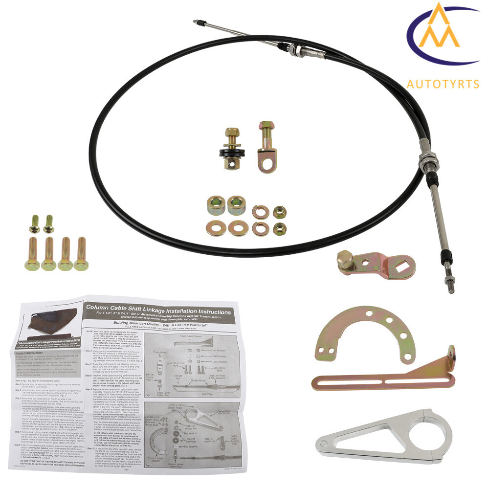 Cable Column Shift Linkage Kit High Strength ACA-1804 For GM TH350 TH400 700R4