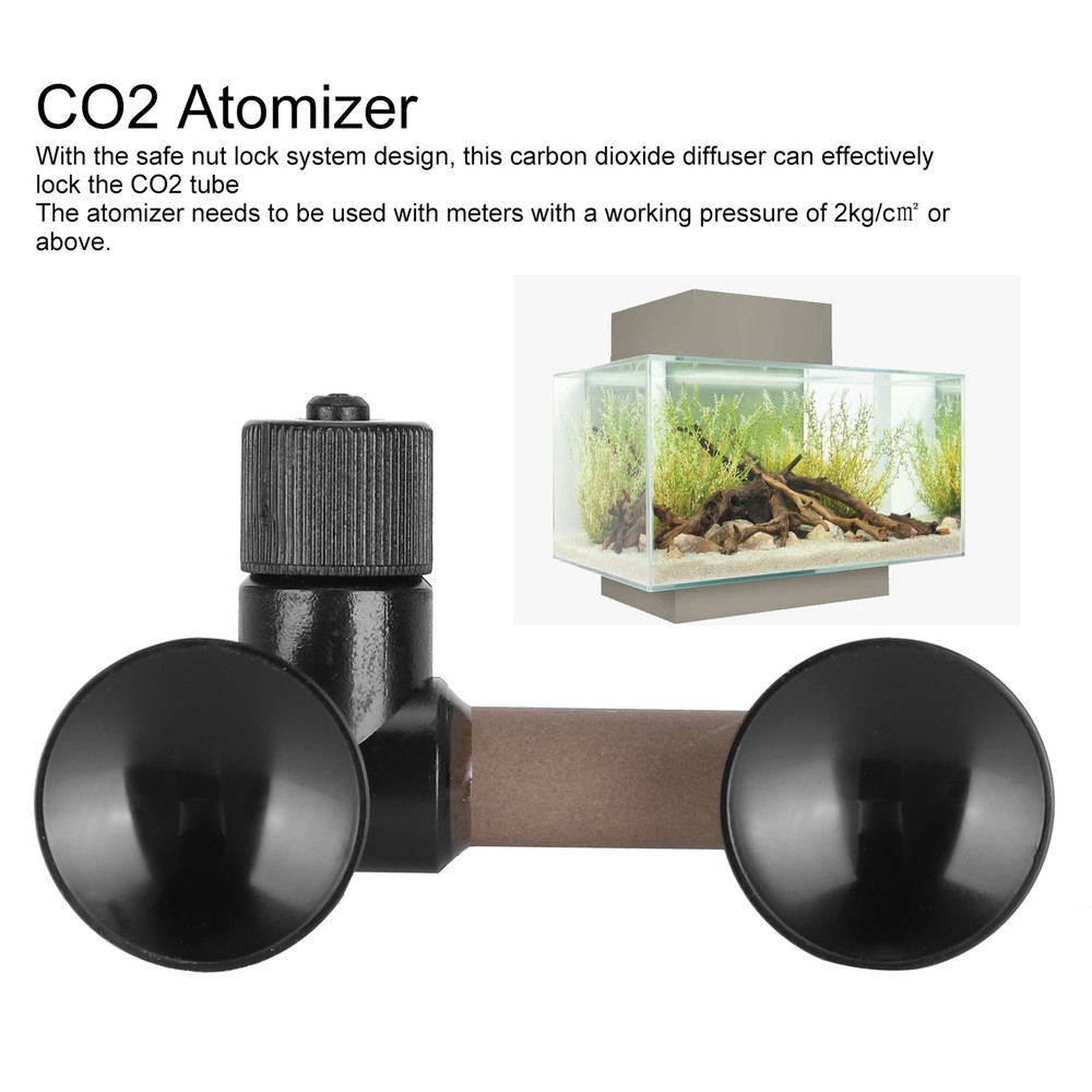 Fish Tank Carbon Dioxide Diffuser Aquarium CO2 Diffuse Atomizer Dioxide