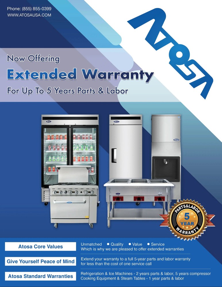 Atosa SBB59GRAUS1 59" Shallow Depth Double Solid Door Back Bar Cooler