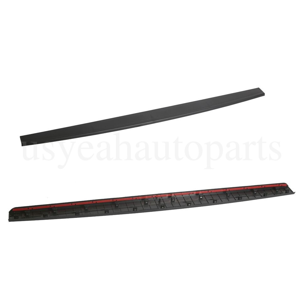 Fit For 2014-2019 Sierra Silverado Black Tailgate Cap Molding Top Protector Trim