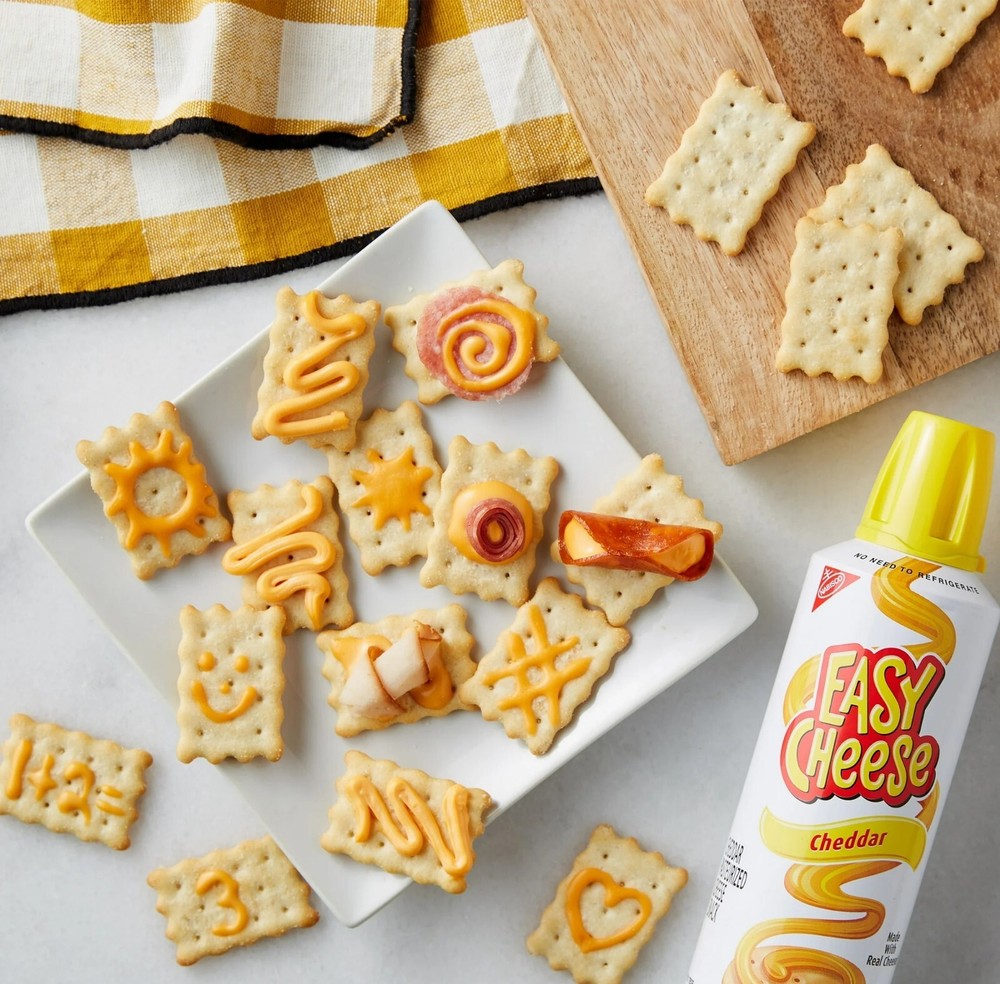 Cheddar Cheese Easy Cheese Snack, 8 oz Can