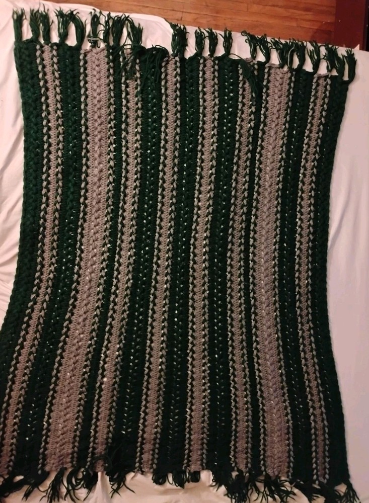 handmade crochet afghan / throw blanket