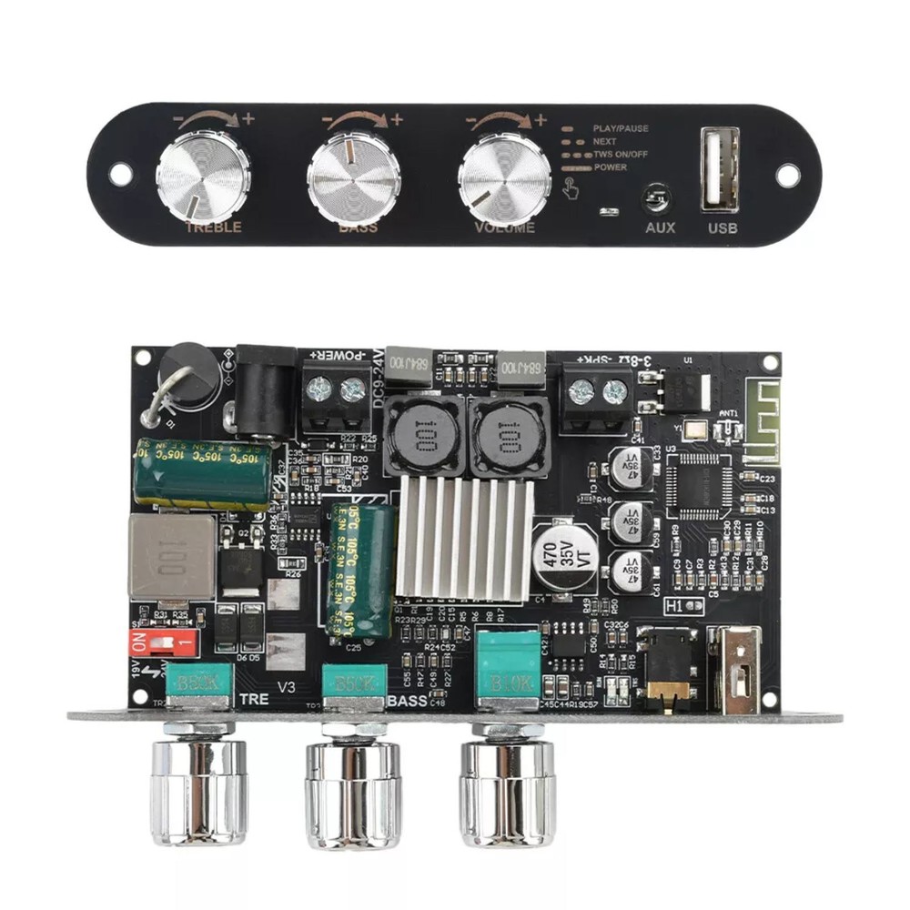 ZK-1001U Audio Power Amplifier Board With Multi-Function Button Control