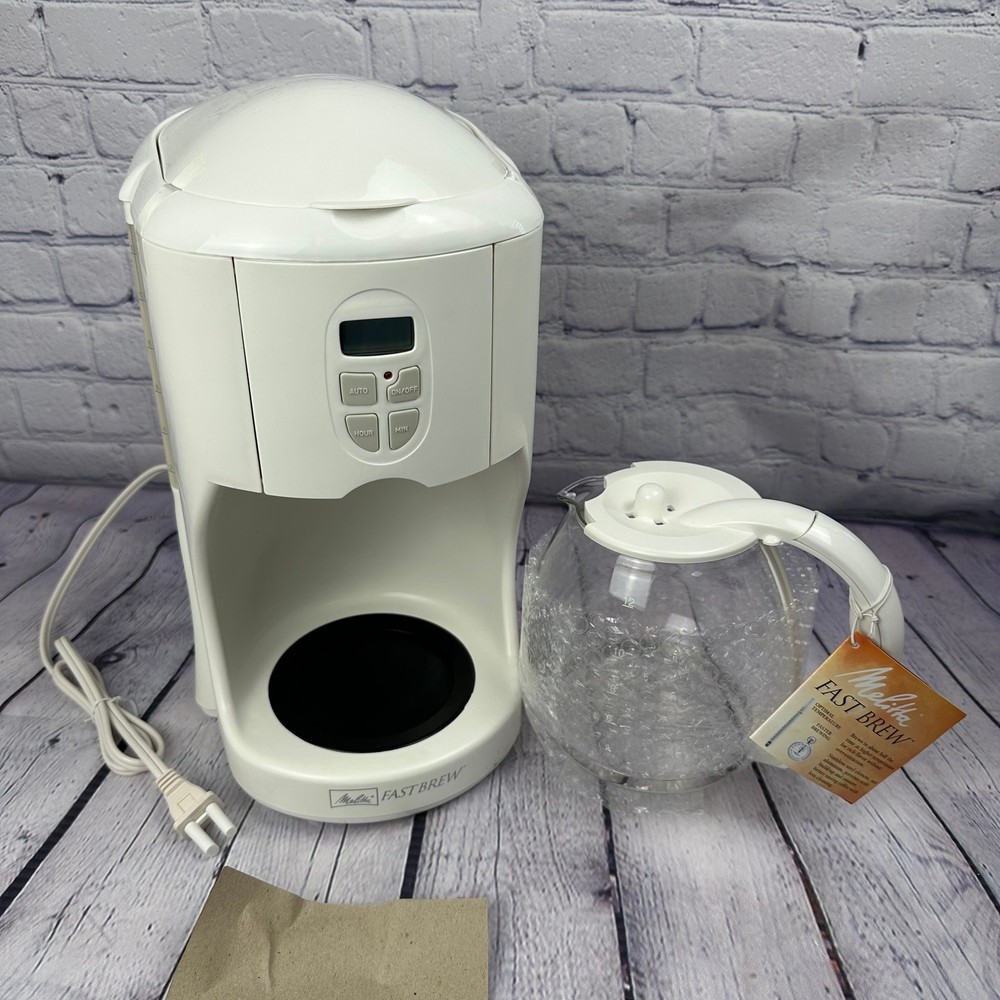 NOS Vintage 2001 Melitta Fast Brew 12 Cup Coffee Maker Programmable - Working