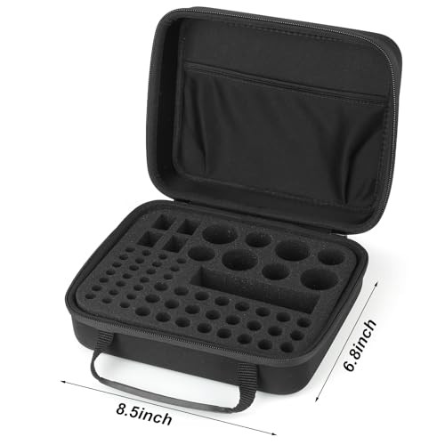 Battery Organizer, Battery Organizer Storage Case with Tester Black-Small-60