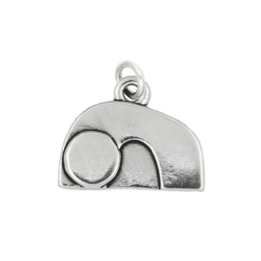 Sterling Silver Large Plain Empty Tomb Jesus Resurrection Easter Charm Pendant
