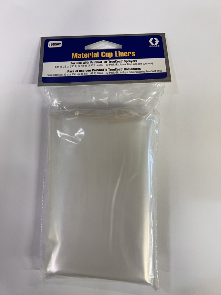 Graco 16D562 Material Cup Liners 10 Pack - OEM