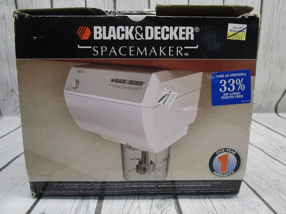 BLACK & DECKER CG800 Spacemaker Mini Food Processor and Coffee Grinder (CG800WM)