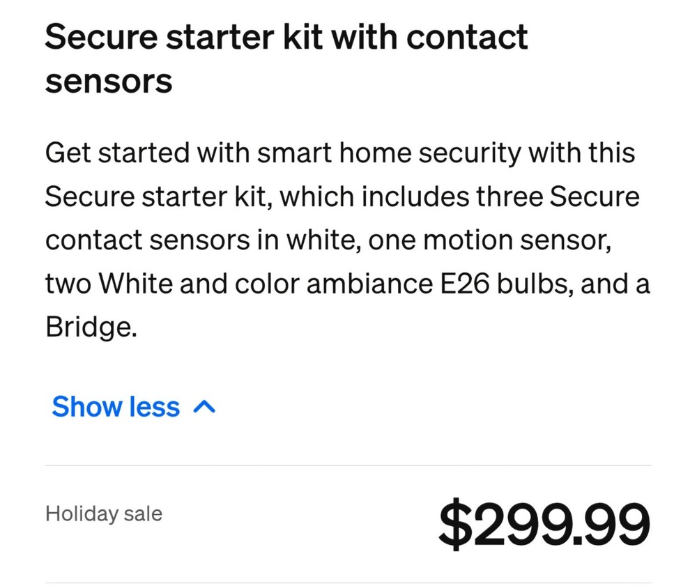 Philips - Hue Security Sensor Starter Kit -White