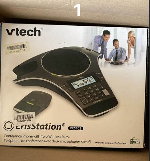 VTech VCS702 ErisStation Conference Phone With 2 Mics