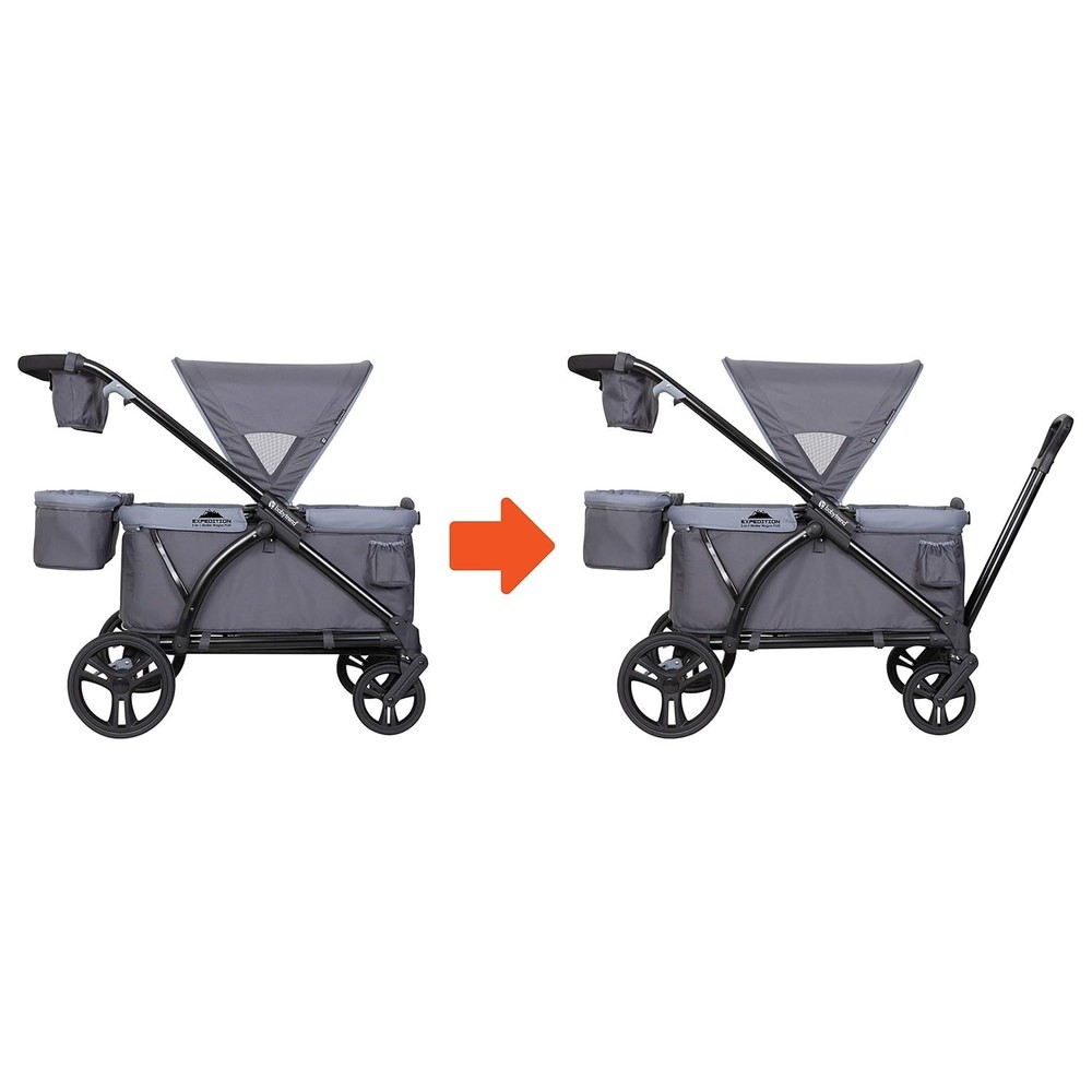 Expedition 2-in-1 Stroller Wagon Plus, Ultra Grey
